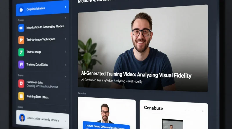 Create online courses with Synthesia