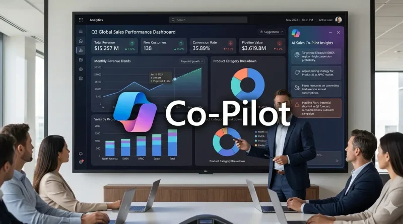 Microsoft Copilot PowerPoint sales presentation