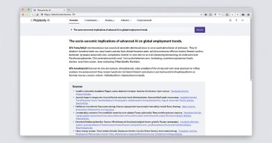 Perplexity AI research tool