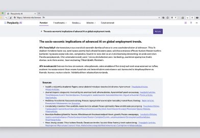 Perplexity AI research tool